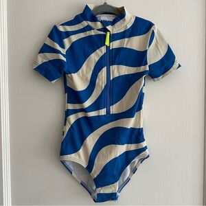 Mini Boden Short Sleeved Swimsuit - Size 5-6